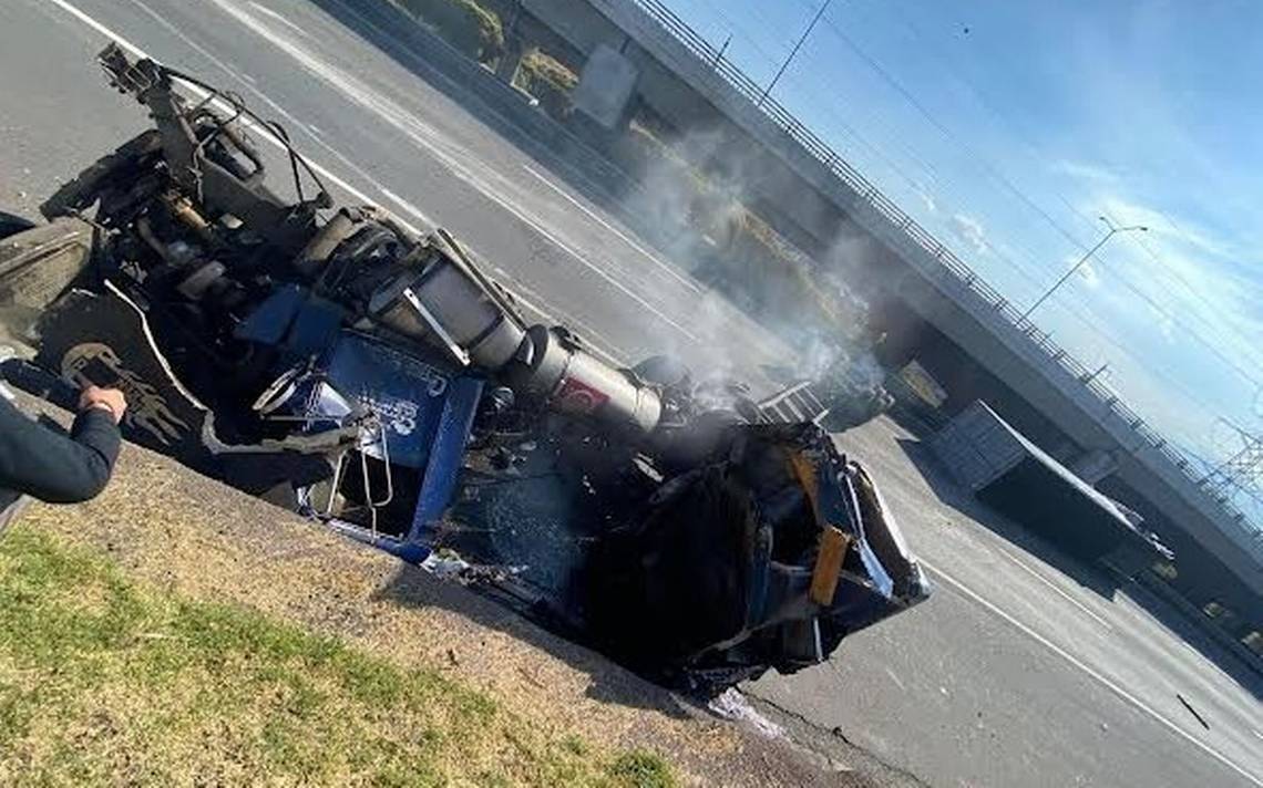 Vuelca tr iler en la M xico Toluca se desprende la caja El Sol